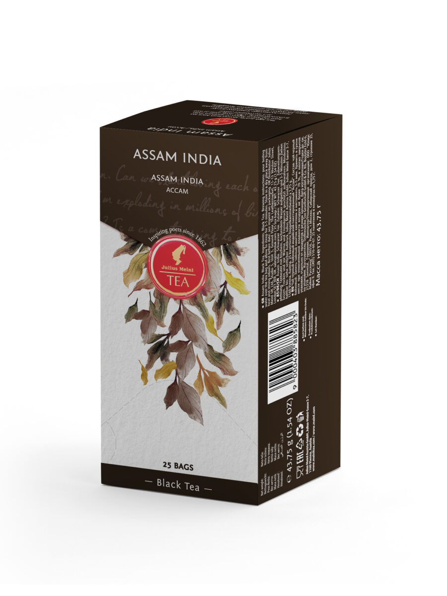 JULIUS MEINL Assam Indian Blend, 43.75g (Pack of 25 Tea Bags | Black Tea | Imported Tea Bags)