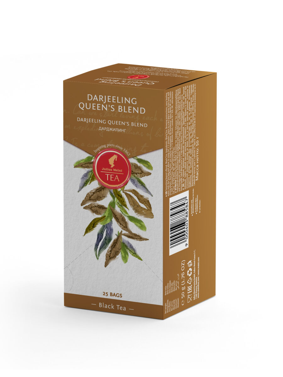 JULIUS MEINL Darjeeling Queens Blend, 50g (Pack of 25 Tea Bags | Black Tea | Imported Tea Bags)