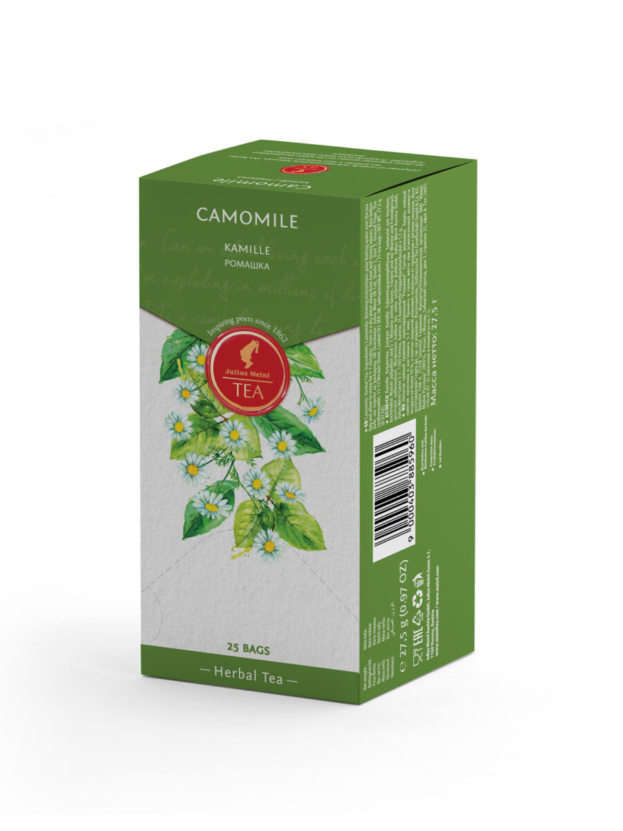 JULIUS MEINL Camomile Tea, 27.5g (Pack of 25 Tea bags | Herbal tea | Imported Tea Bags)