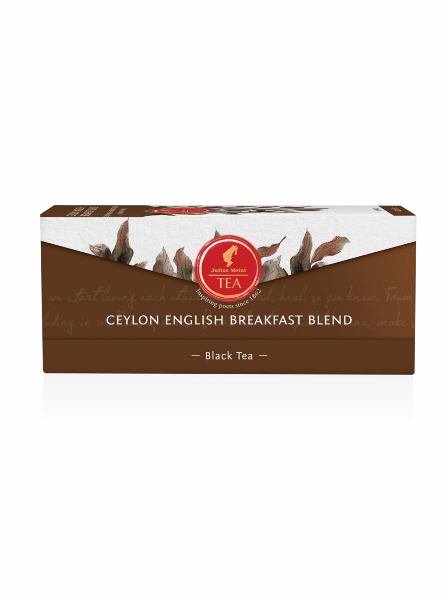 JULIUS MEINL Ceylon English Breakfast Blend, 43.75g (Pack of 25 Tea Bags | Black tea | Imported Tea Bags)