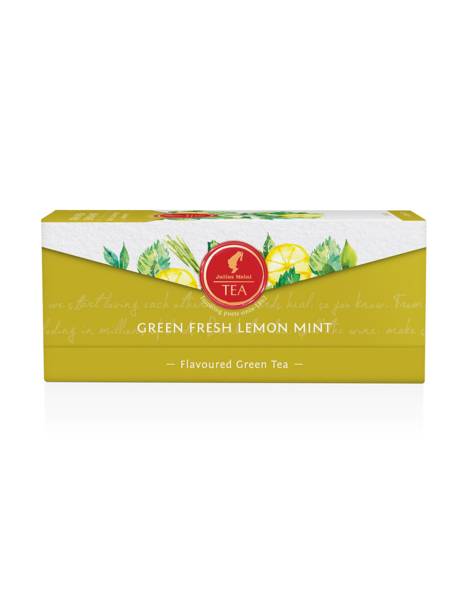 JULIUS MEINL Green Fresh Lemon Mint, 43.75g (Pack of 25 Tea Bags | Green Tea | Imported Tea Bags)