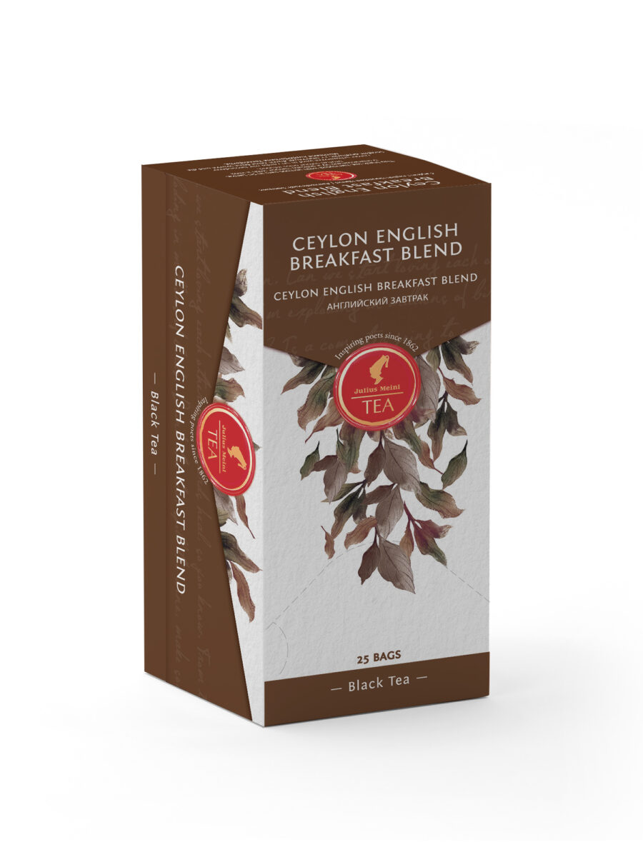 JULIUS MEINL Ceylon English Breakfast Blend, 43.75g (Pack of 25 Tea Bags | Black tea | Imported Tea Bags)