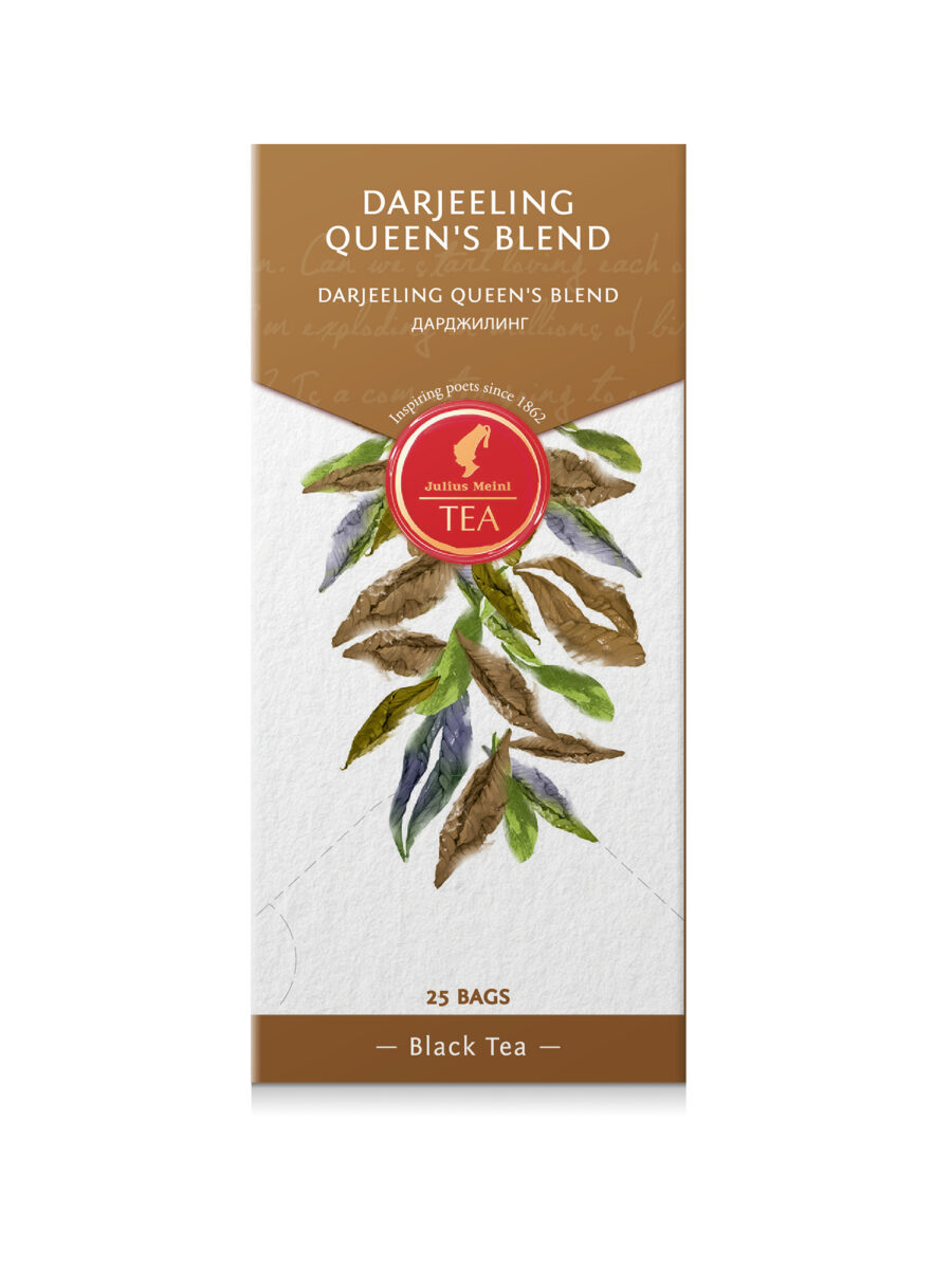 JULIUS MEINL Darjeeling Queens Blend, 50g (Pack of 25 Tea Bags | Black Tea | Imported Tea Bags)