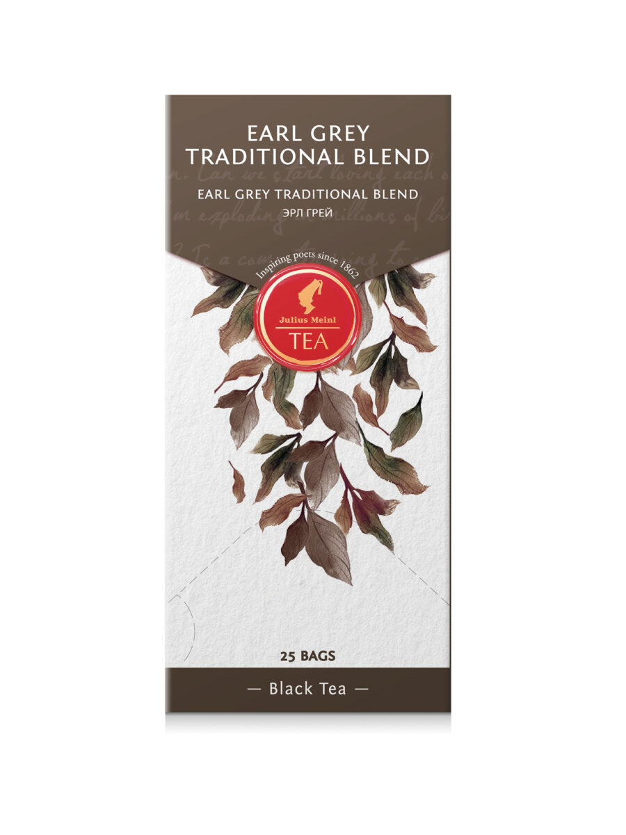 JULIUS MEINL Earl Grey Traditional Blend, 50g (Pack of 25 tea bags | Black Tea | Imported Tea Bags)