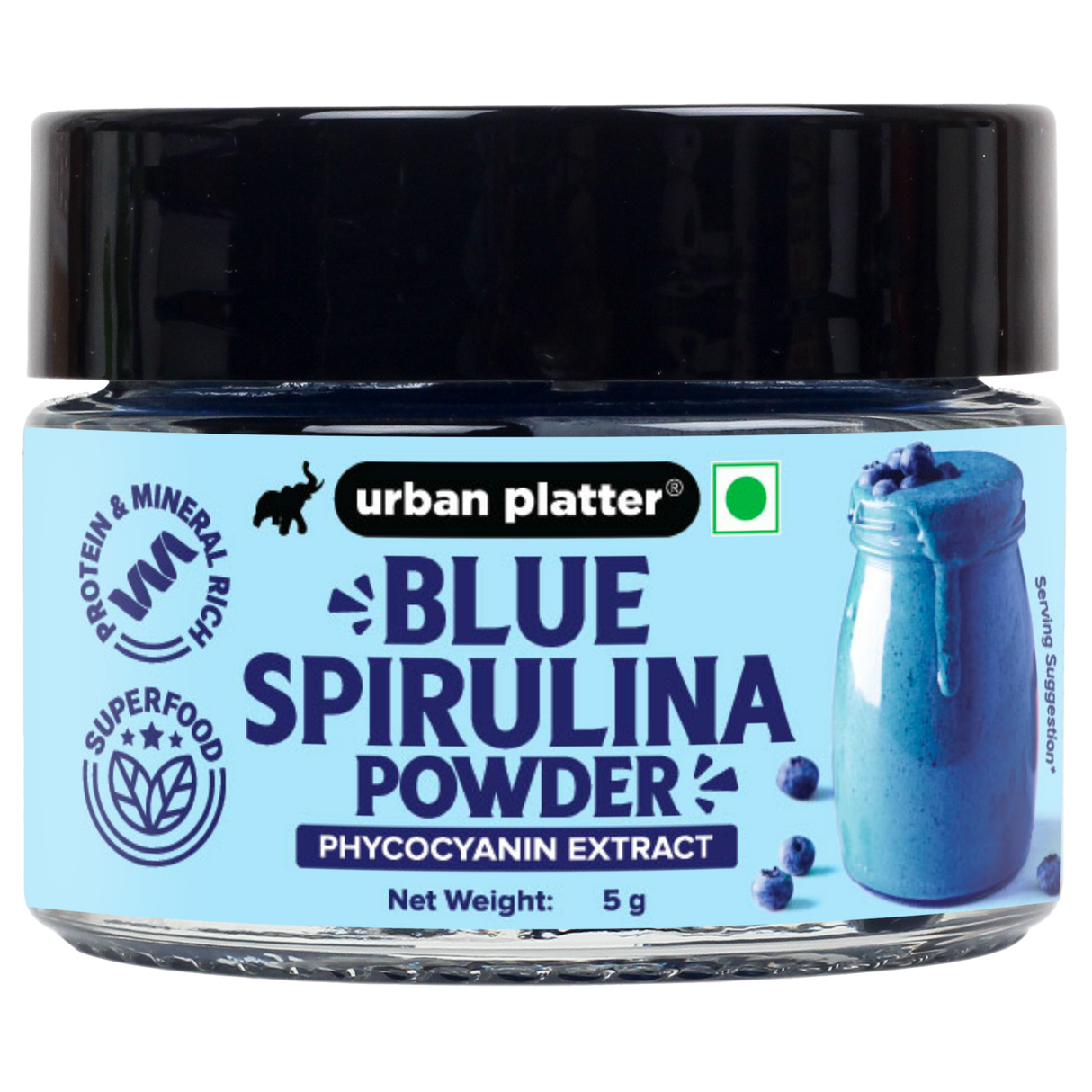 Blue Spirulina Powder, 5g (Phycocyanin Extract)