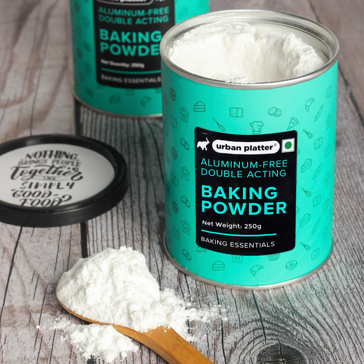 Urban Platter Aluminium-Free Baking Powder, 250g (Double-Acting Leavening Agent | Perfect for Fluffy Cakes, Breads, Baking)