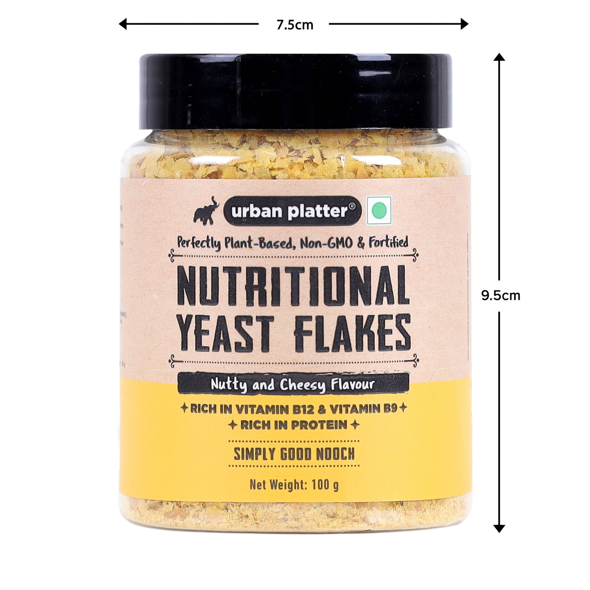 Urban Platter Nutritional Yeast Flakes, (Rich in Vitamin B12 | Gluten-Free | Perfectly Plant-Based Nutty and Cheesy Nooch | Savoury Seasoning)