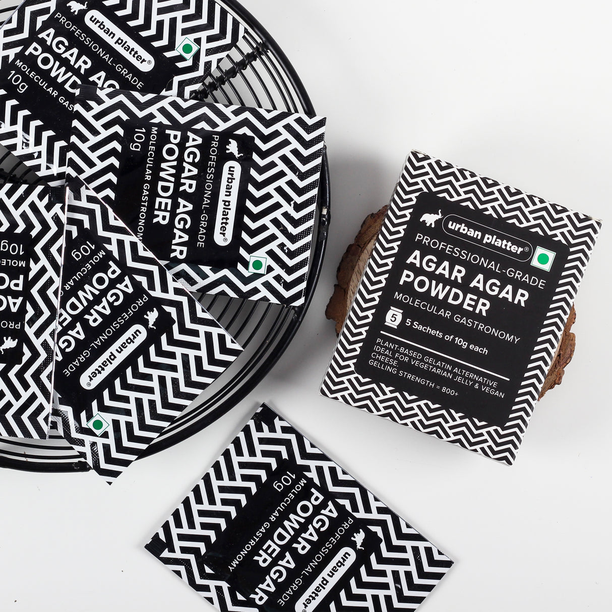 Urban Platter Agar Agar Powder, (Superior Gelling Strength | Plant-Based Gelatin Alternative | Jellies, Desserts, Molecular Gastronomy)