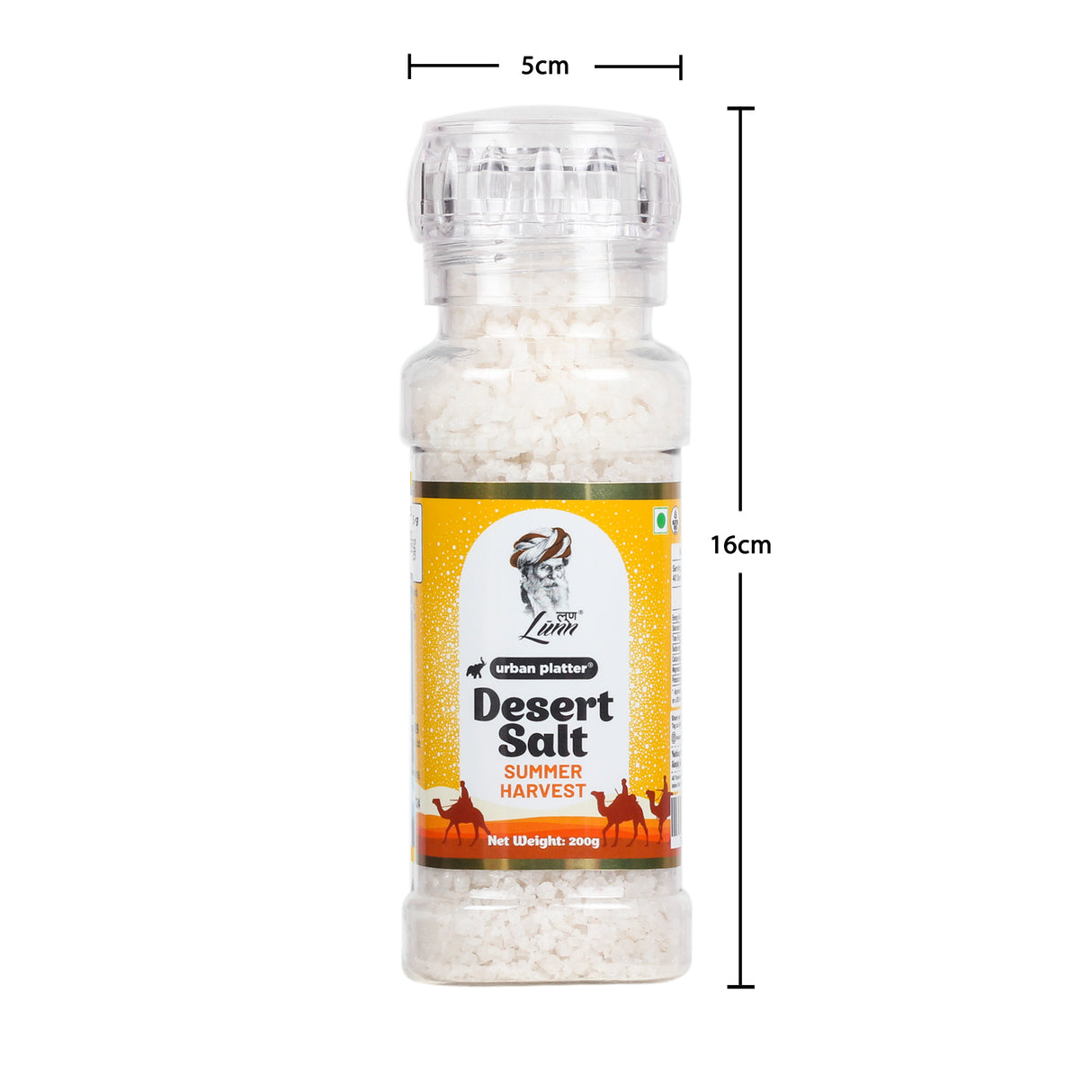 Urban Platter Summer Harvest Desert Salt Grinder, 200g (Powdered By Lunn | summer Harvest | Sparkling White Crystals | Longer Dried Salt) - product image 7