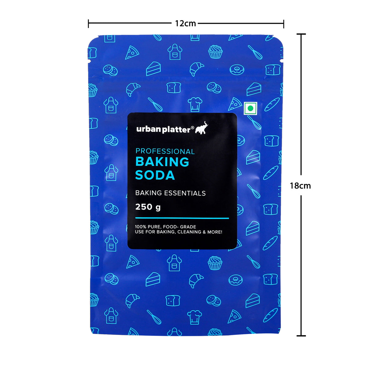 Urban Platter Baking Soda, 250g (Food-Grade Sodium Bicarbonate | Ideal for Baking, Cooking & Cleaning)