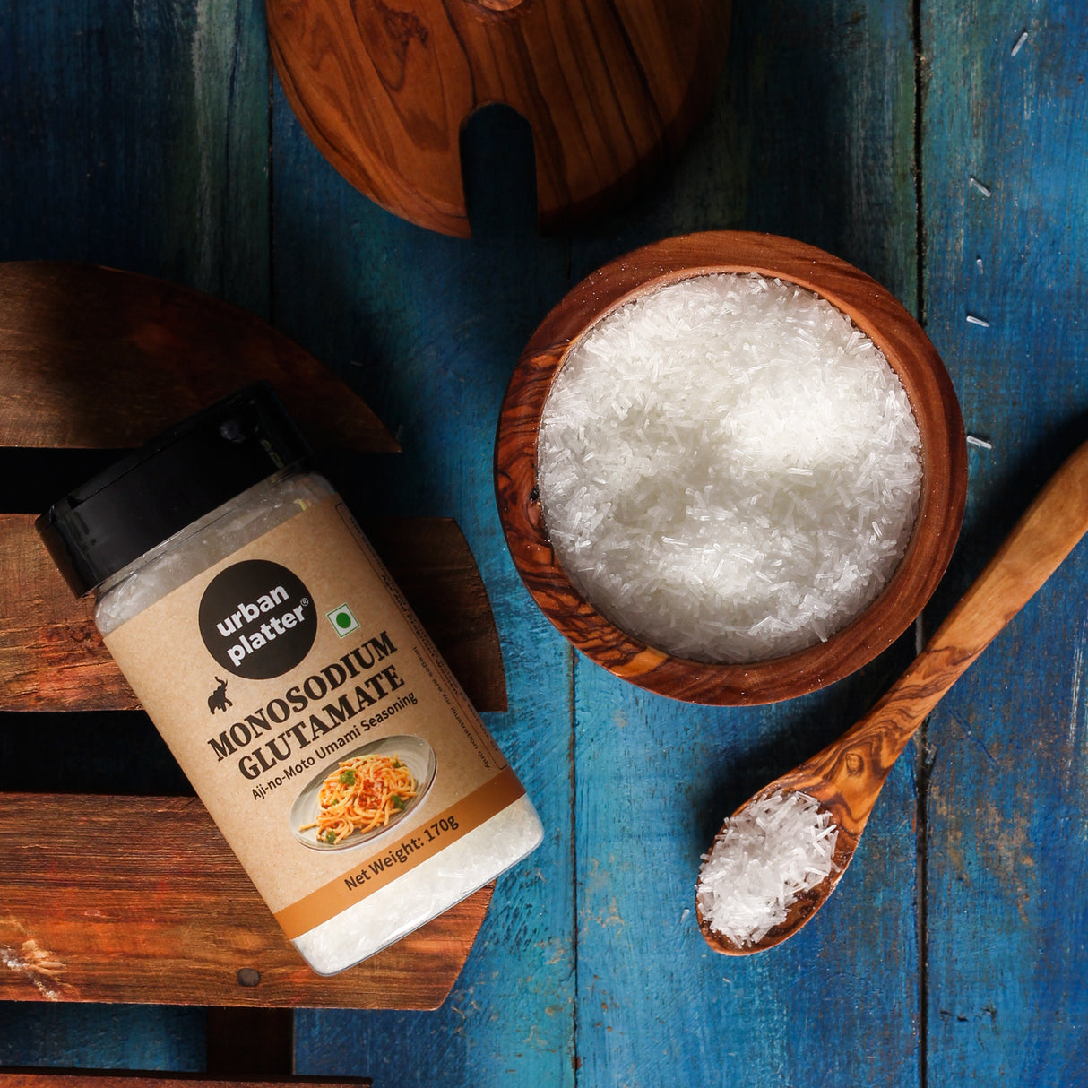 Urban Platter Monosodium Glutamate (MSG) Shaker Jar, 170g (Aji-no-Moto Umami Seasoning, Taste Enhancer, Great for Asian Cuisine | Make Street Style Indo-Chineese Food at Home)