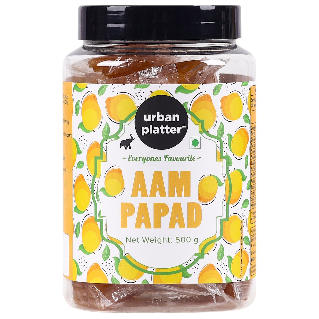 Urban Platter Aam (Mango) Papad, 500g | Sweet and Tangy | Real Mango Pulp | For All Ages | Kid friendly