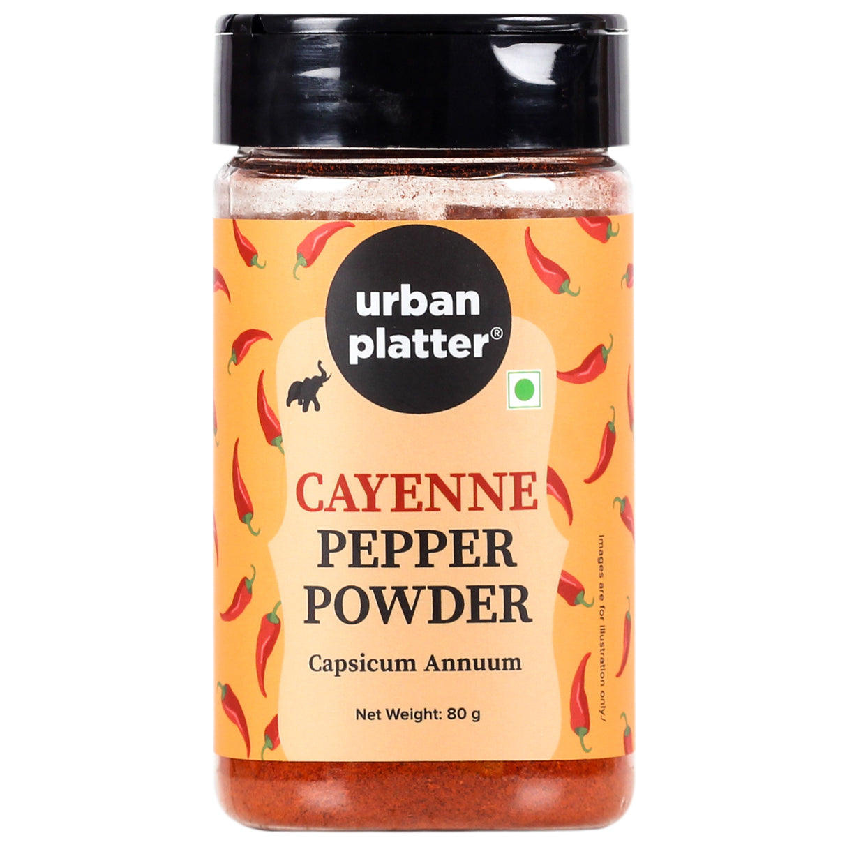 Urban Platter Cayenne Pepper Powder, 80g (Bold, Fiery Heat | Essential Culinary Spice | Known to Support Heart Health & Metabolism)