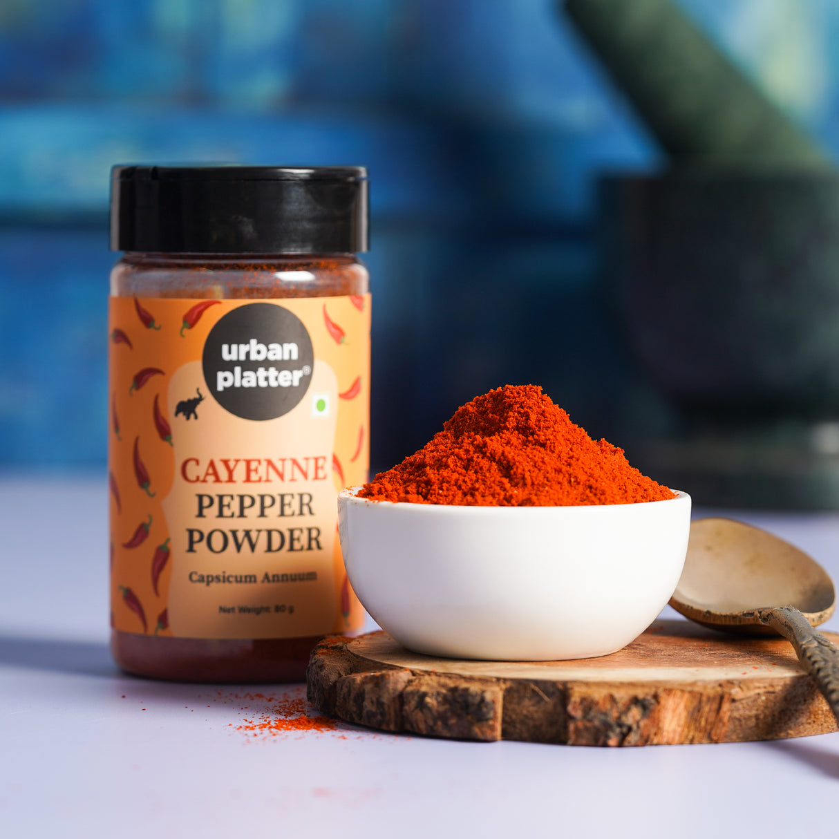 Urban Platter Cayenne Pepper Powder, 80g (Bold, Fiery Heat | Essential Culinary Spice | Known to Support Heart Health & Metabolism)
