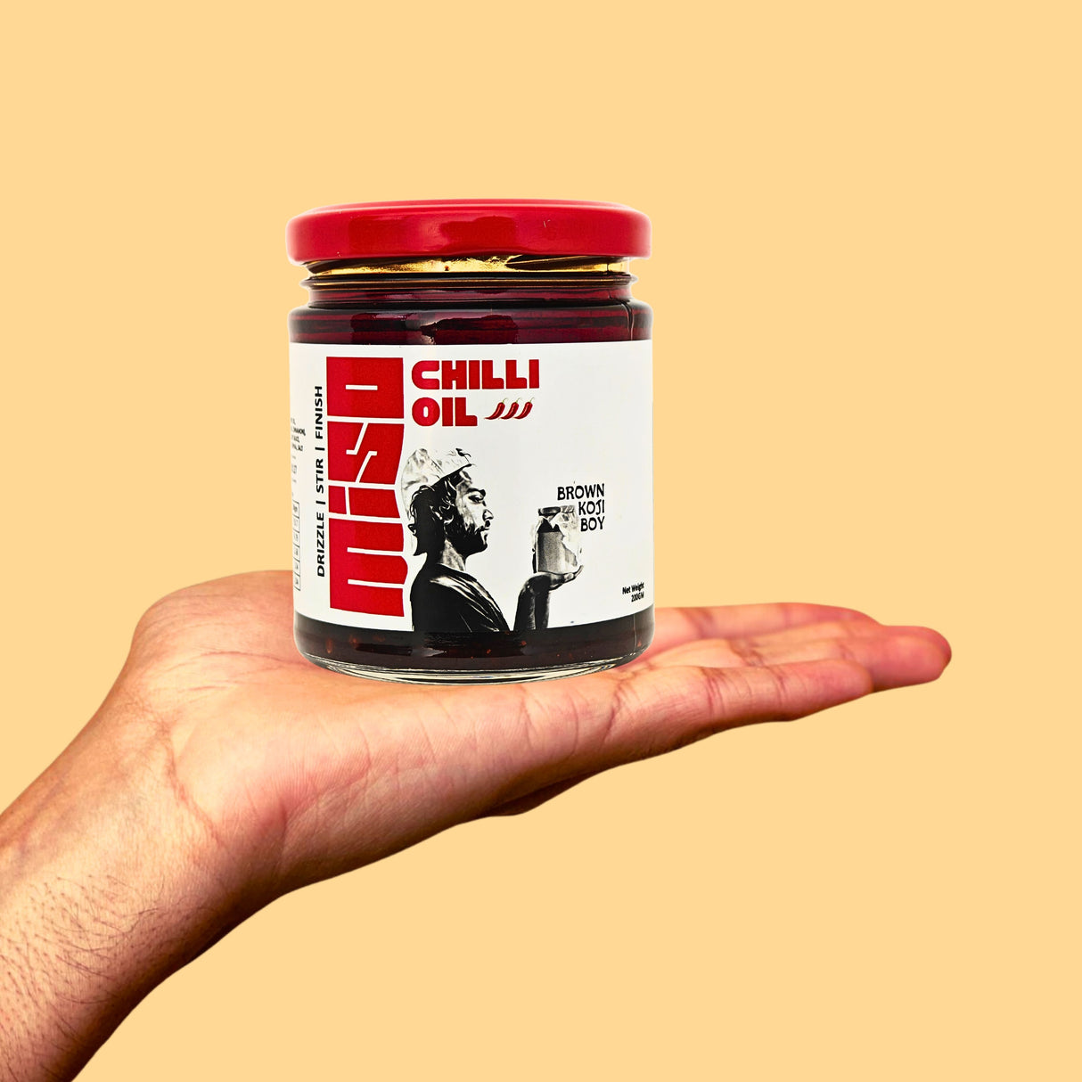 Brown Koji Boy Miso Chilli Oil, 250g (Umami-Rich Chilli Oil)