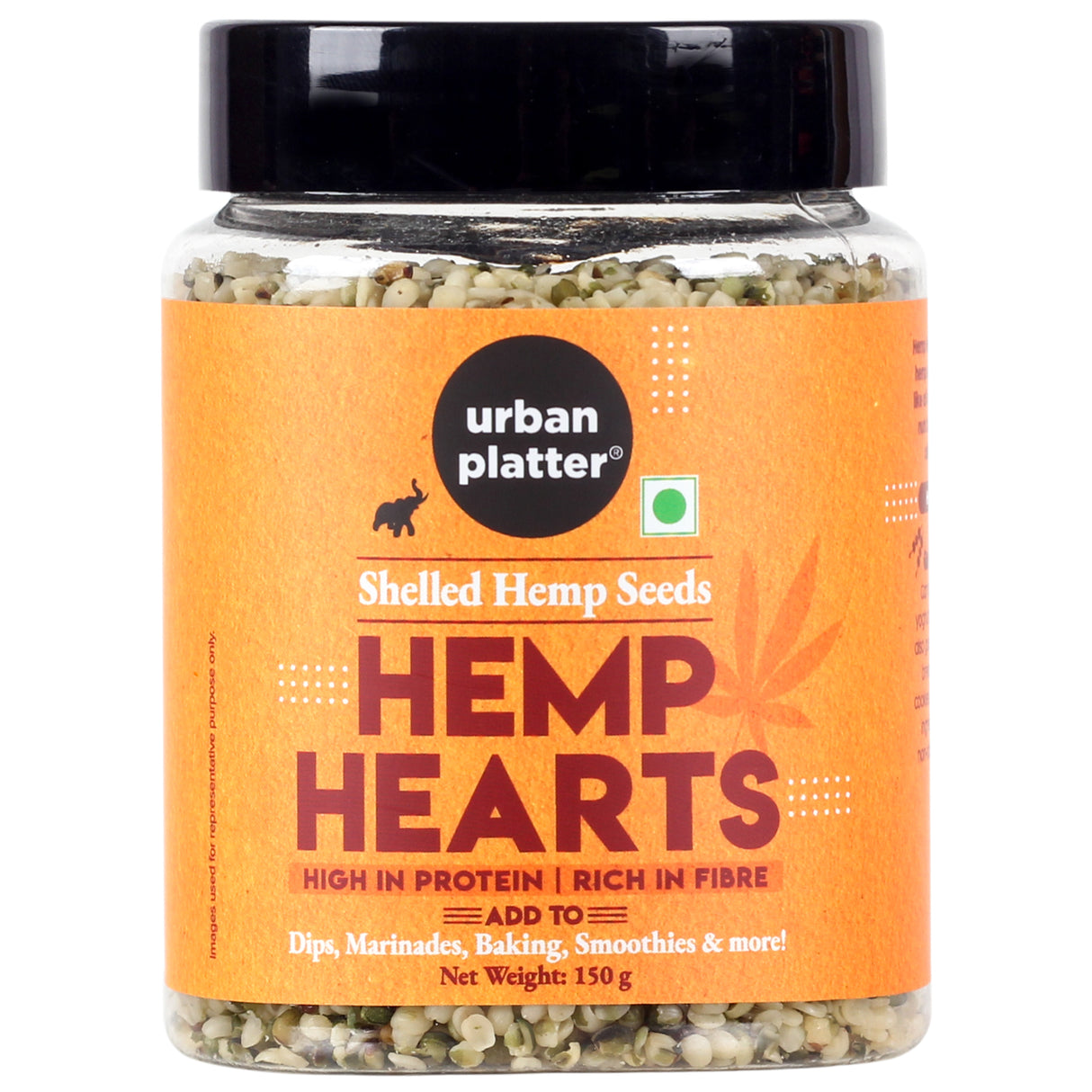 Urban Platter Hemp Hearts, 150g (Hulled Seeds | High Protein & Fiber | Plant-Based Superfood)