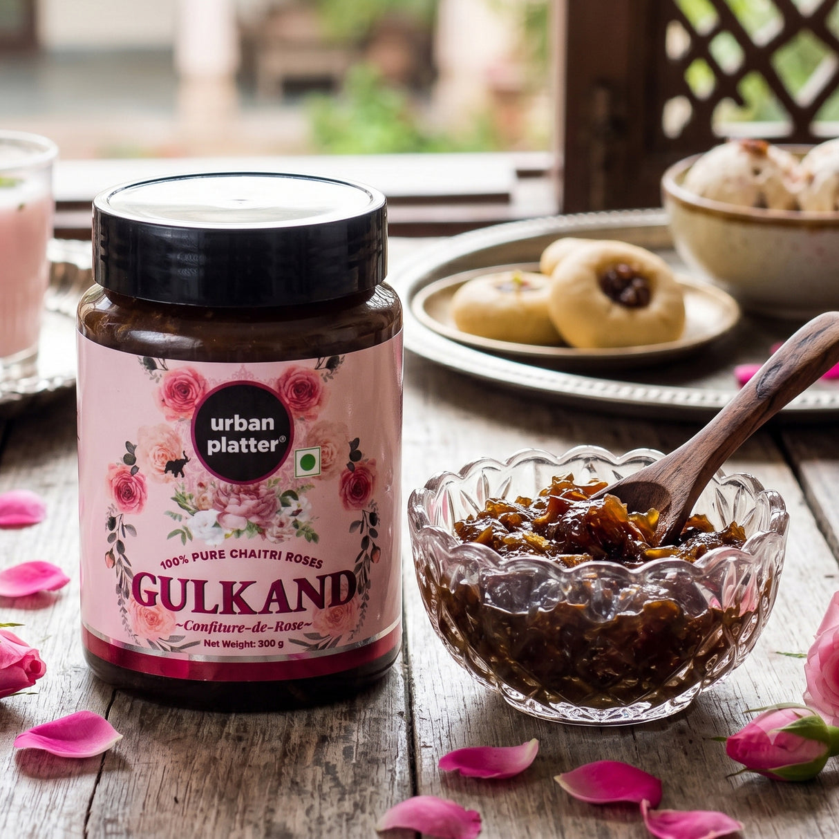 Natural Gulkand (Rose Petal Jam) (100% Natural | Sun Dried | Natures Coolant | Made from Chaitri Roses)