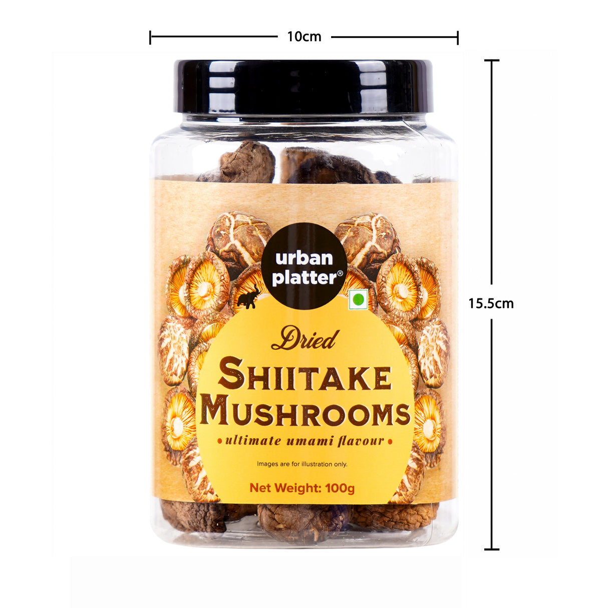Dried Shiitake Mushrooms, 100g (Umami-Rich | Perfect for Asian Soups, Stir-Fries & Sushi | Rehydrates Quickly)