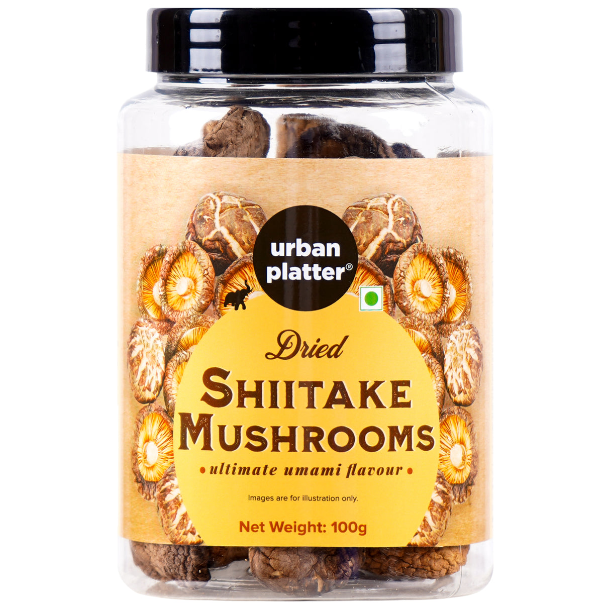 Dried Shiitake Mushrooms, 100g (Umami-Rich | Perfect for Asian Soups, Stir-Fries & Sushi | Rehydrates Quickly)