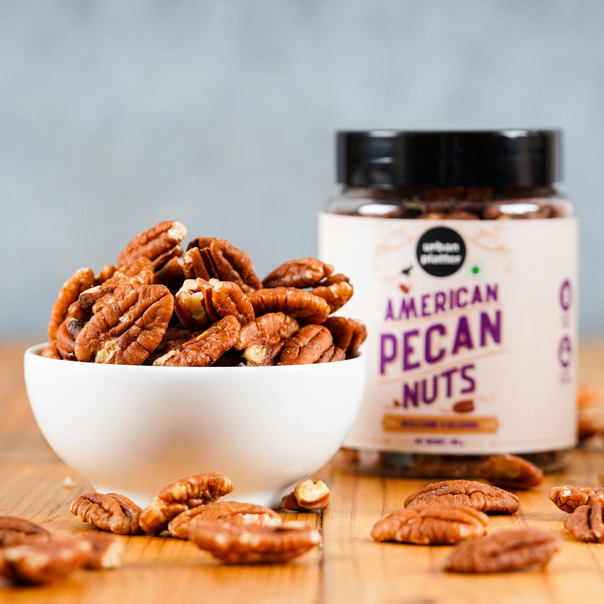 Urban Platter American Pecan Nuts, (Rich in fibre & Healthy Fats | Antioxidant-Rich | Ideal for Snacking & Baking | Halves)