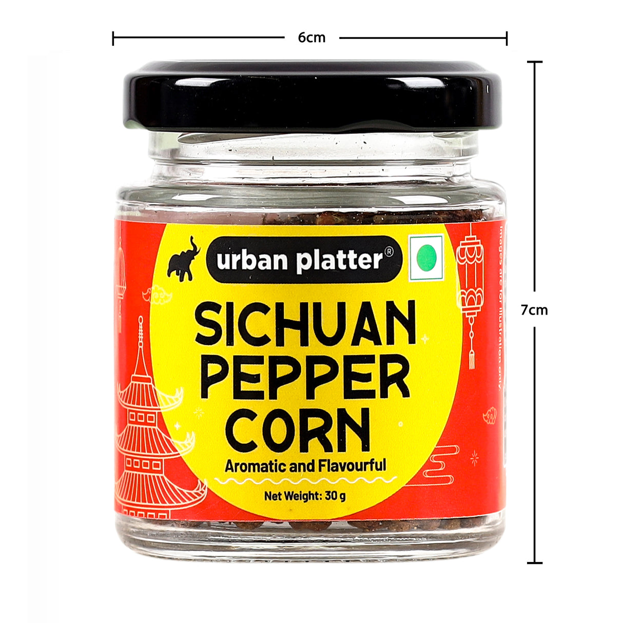 Urban Platter Sichuan Peppercorns, 30g (Sichuan | Schezwan | Pepper Corns | Mouth-numbing Spice | Red Sichuan Peppers | Imported)
