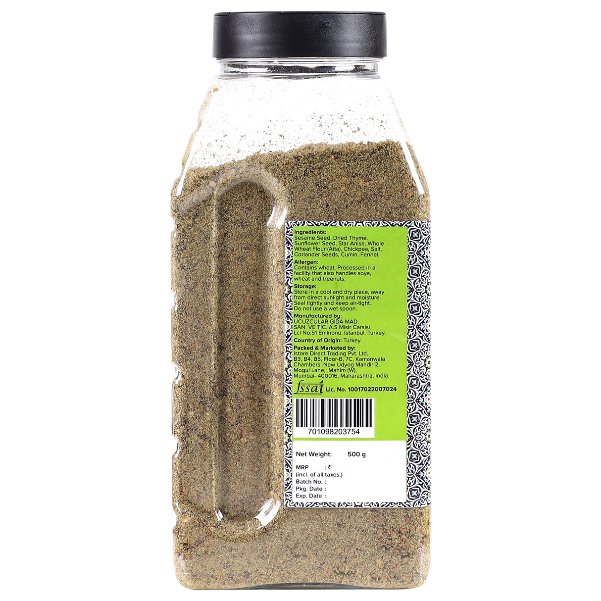 Urban Platter Zaatar Powder, 500g | Middle Eastern Spice Blend | Herby, Tangy and Nutty | Use as a Dry rub or Sprinkler