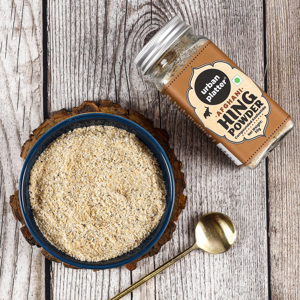 Urban Platter Premium Hing Powder, 50g (Compounded Asafoetida Powder | Tempering Essential | Natural Digestive Aid | Perfect for Daily Cooking)