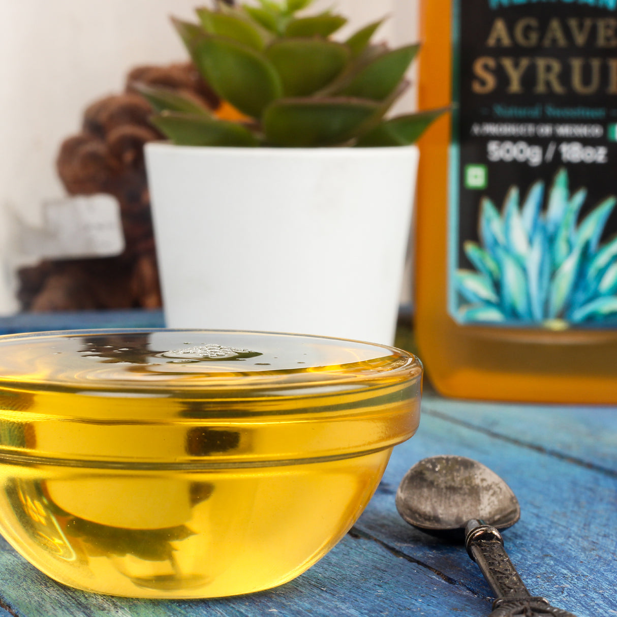 Urban Platter Mexican Blue Agave Syrup, 500g (Plant-Based Sweetener, Low Glycemic Index | Additive-Free)