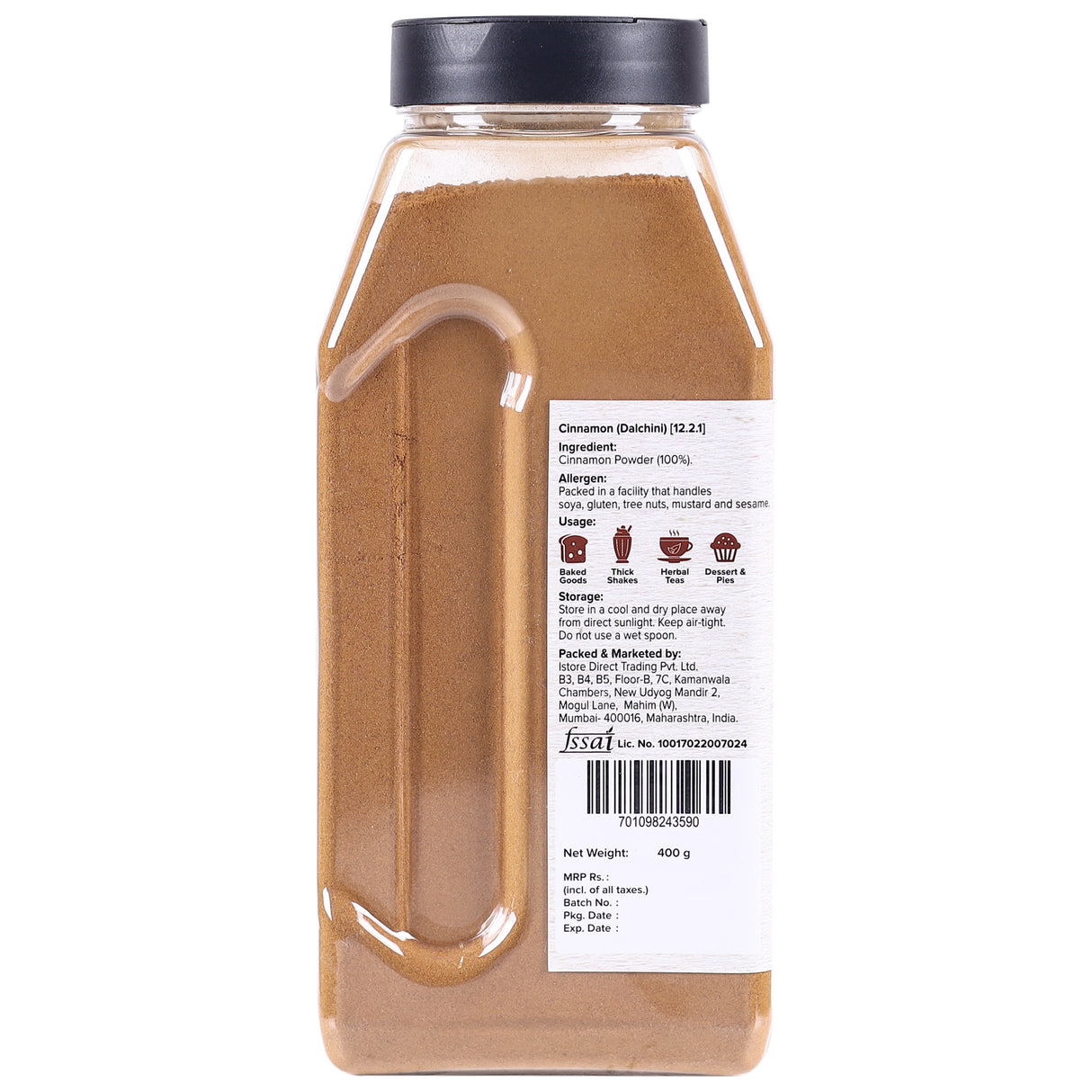 Urban Platter Cinnamon (Dalcheeni) Powder Shaker Jar (All Natural, Premium Quality, Flavourful, Ground Fresh in Small Batches) - product image 5