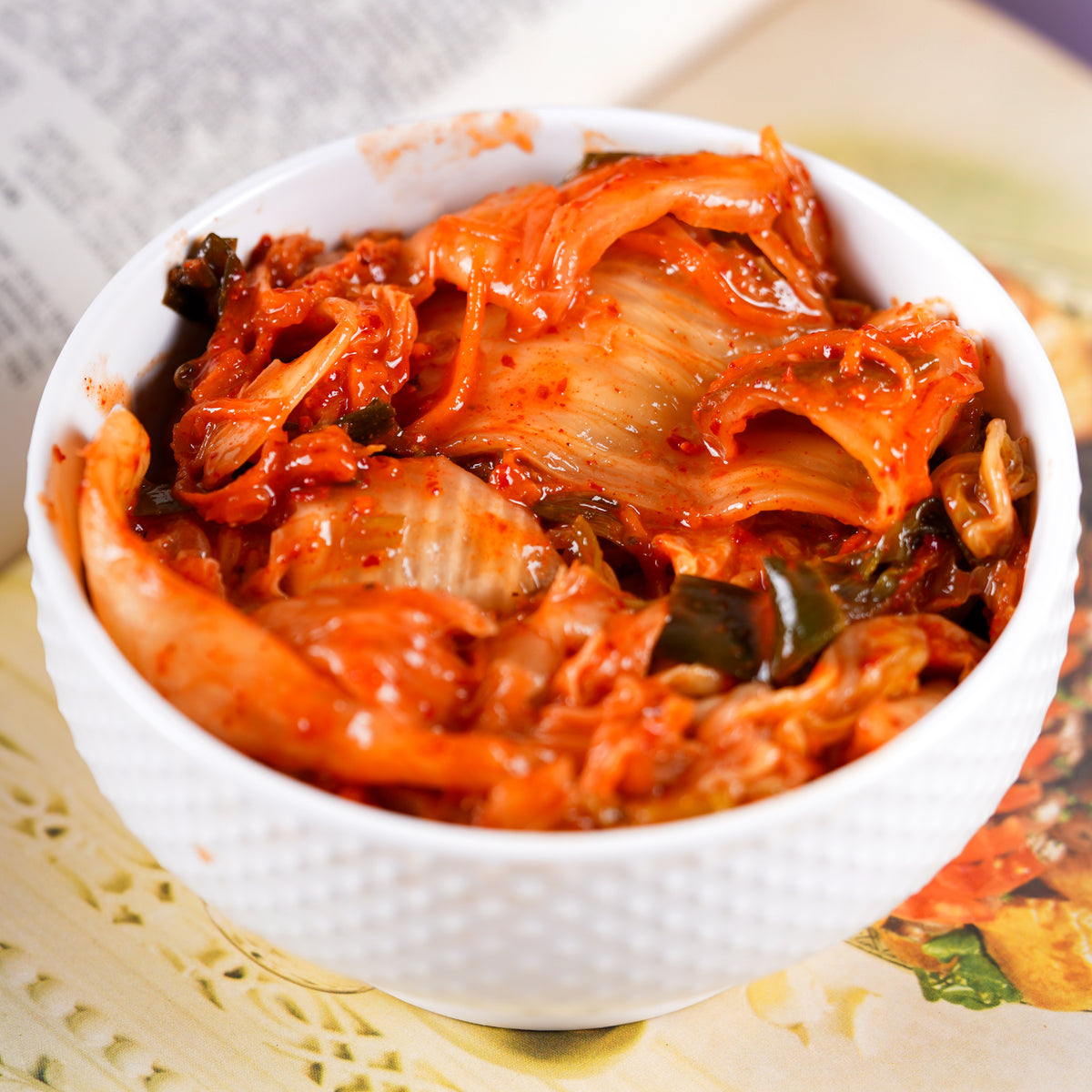 Korean Style Kimchi Fermented Nappa Cabbage, 350g (Raw,Powered by Bombucha)