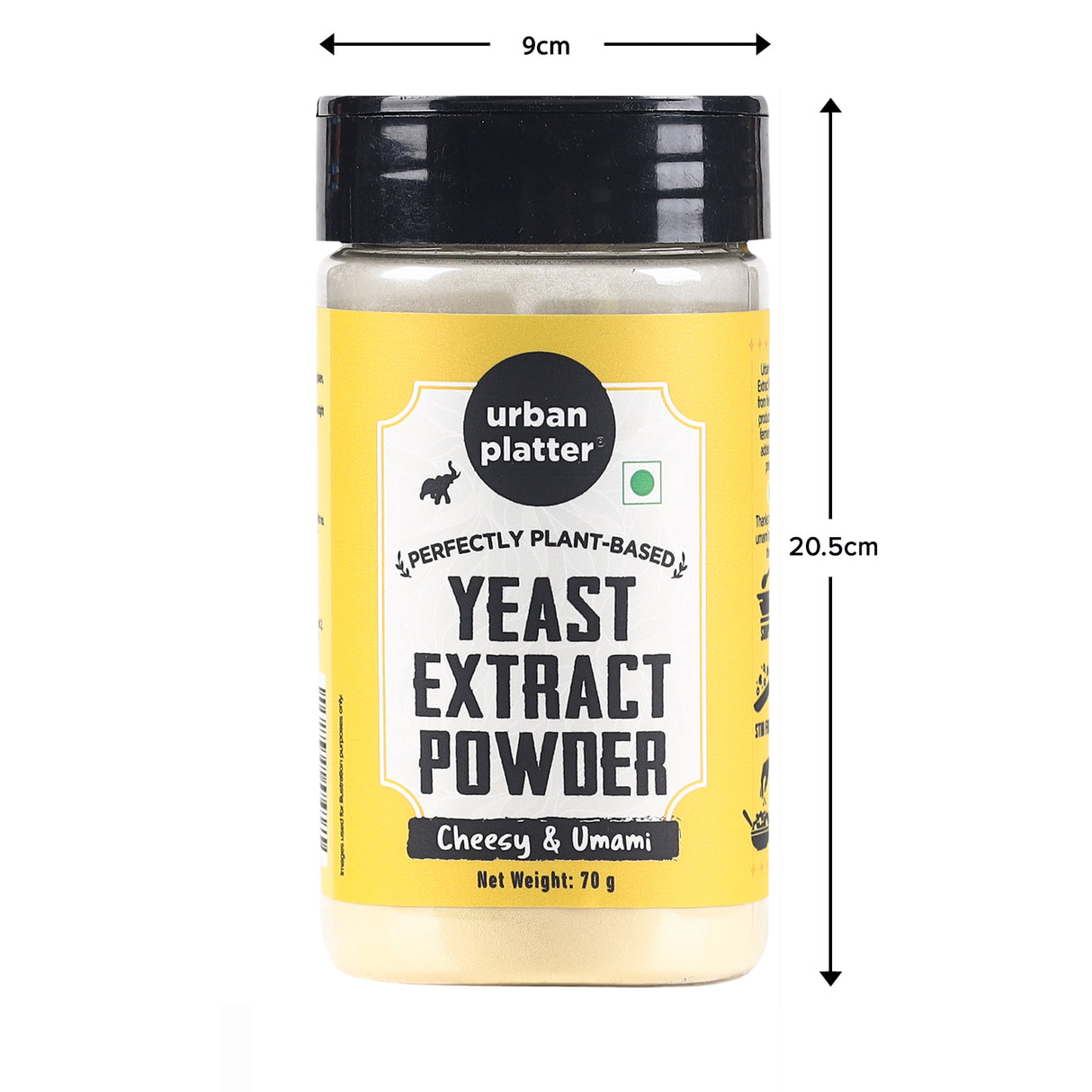 Urban Platter Nutritional Yeast Extract Powder (Unfortified | Deactivated Yeast Powder | For Consumption as Food)