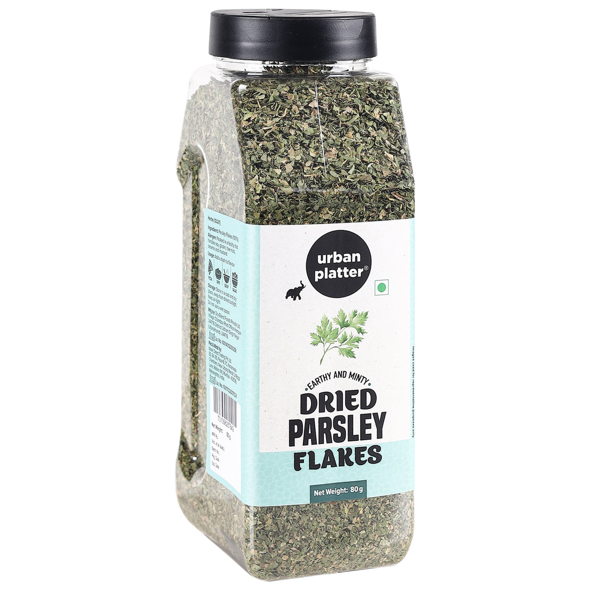 Urban Platter Whole Sun Dried Parsley Flakes Herb, 80g