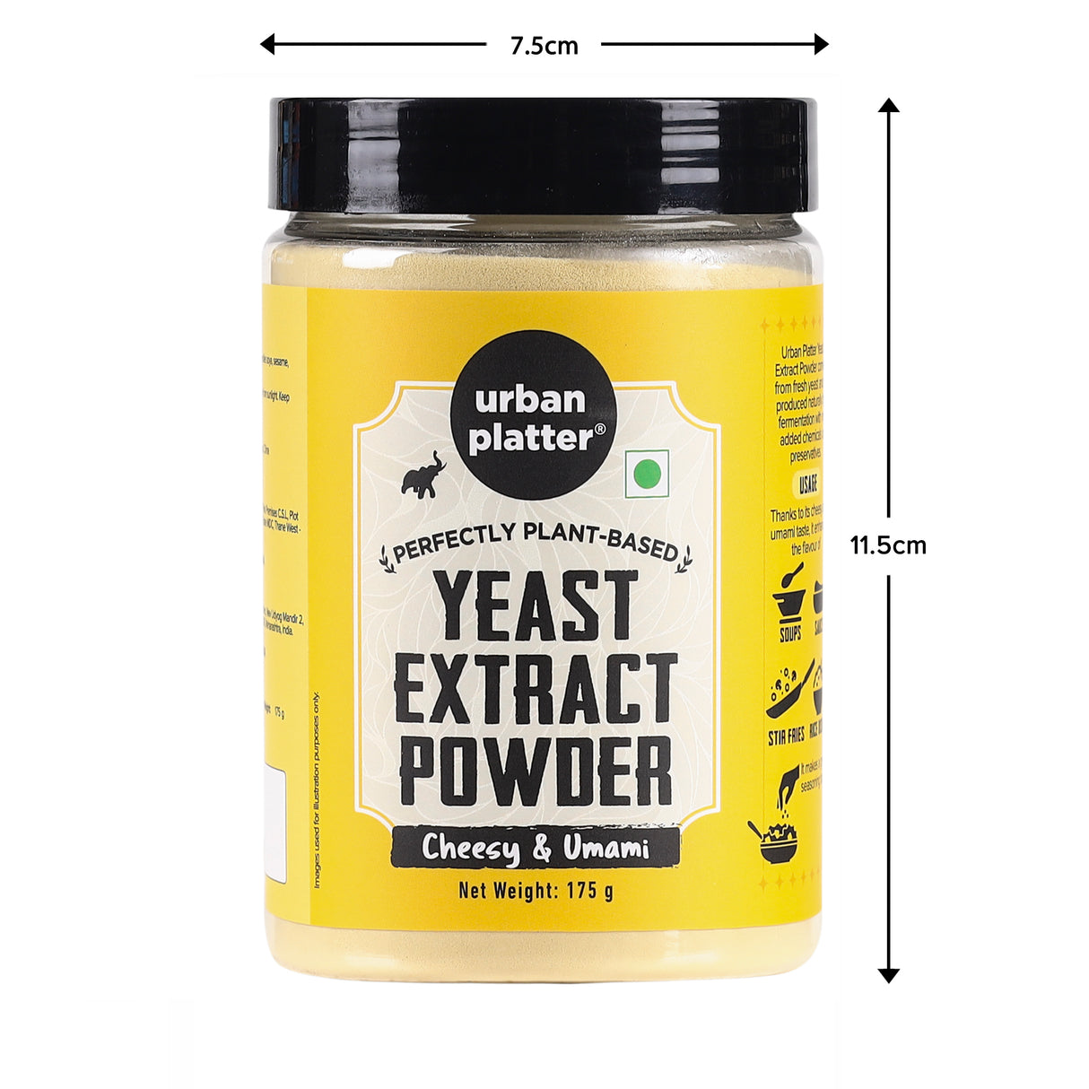 Urban Platter Nutritional Yeast Extract Powder, 175g (Unfortified | Deactivated Yeast Powder | For Consumption as Food)