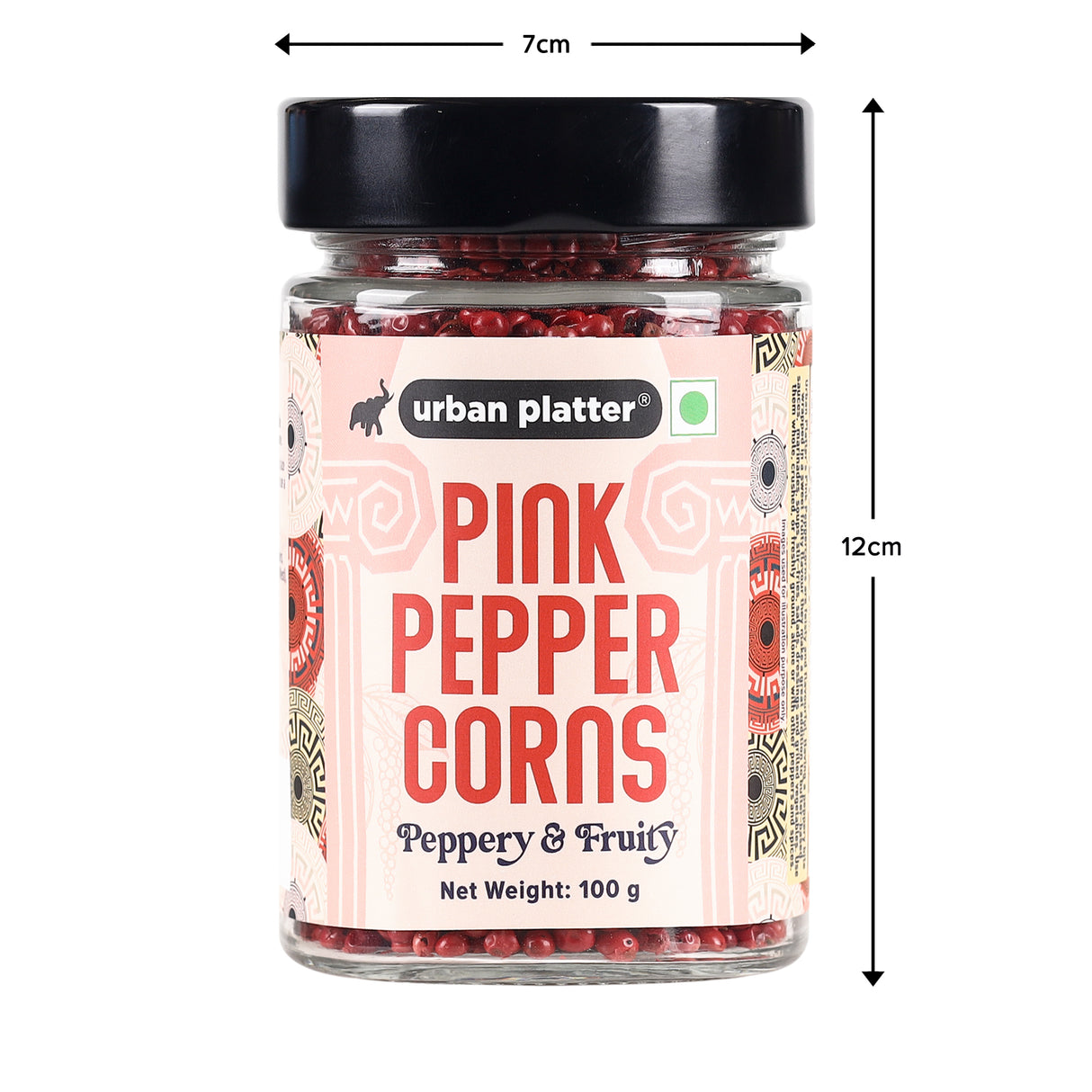 Urban Platter Whole Pink Pepper Corns, 100g (Vibrant, Fragrant & Mildly peppery | Peppercorns | Adds a delightful and subtle heat to oils, foods, salads)