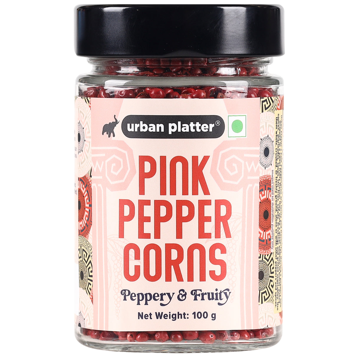 Urban Platter Whole Pink Pepper Corns, 100g (Vibrant, Fragrant & Mildly peppery | Peppercorns | Adds a delightful and subtle heat to oils, foods, salads)