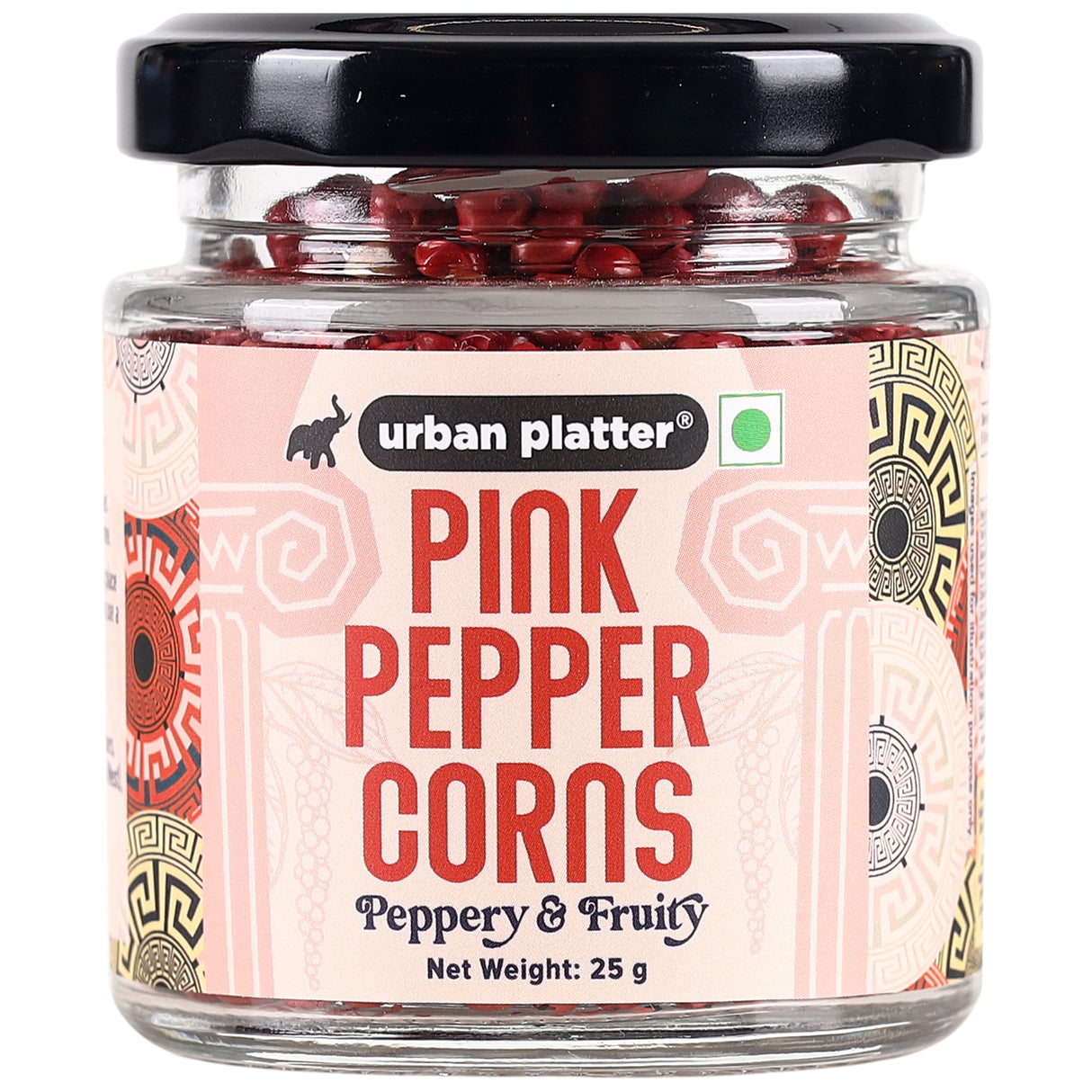 Urban Platter Whole Pink Pepper Corns, 25g (Vibrant, Fragrant & Mildly peppery | Peppercorns | Adds a delightful and subtle heat to oils, foods, salads)
