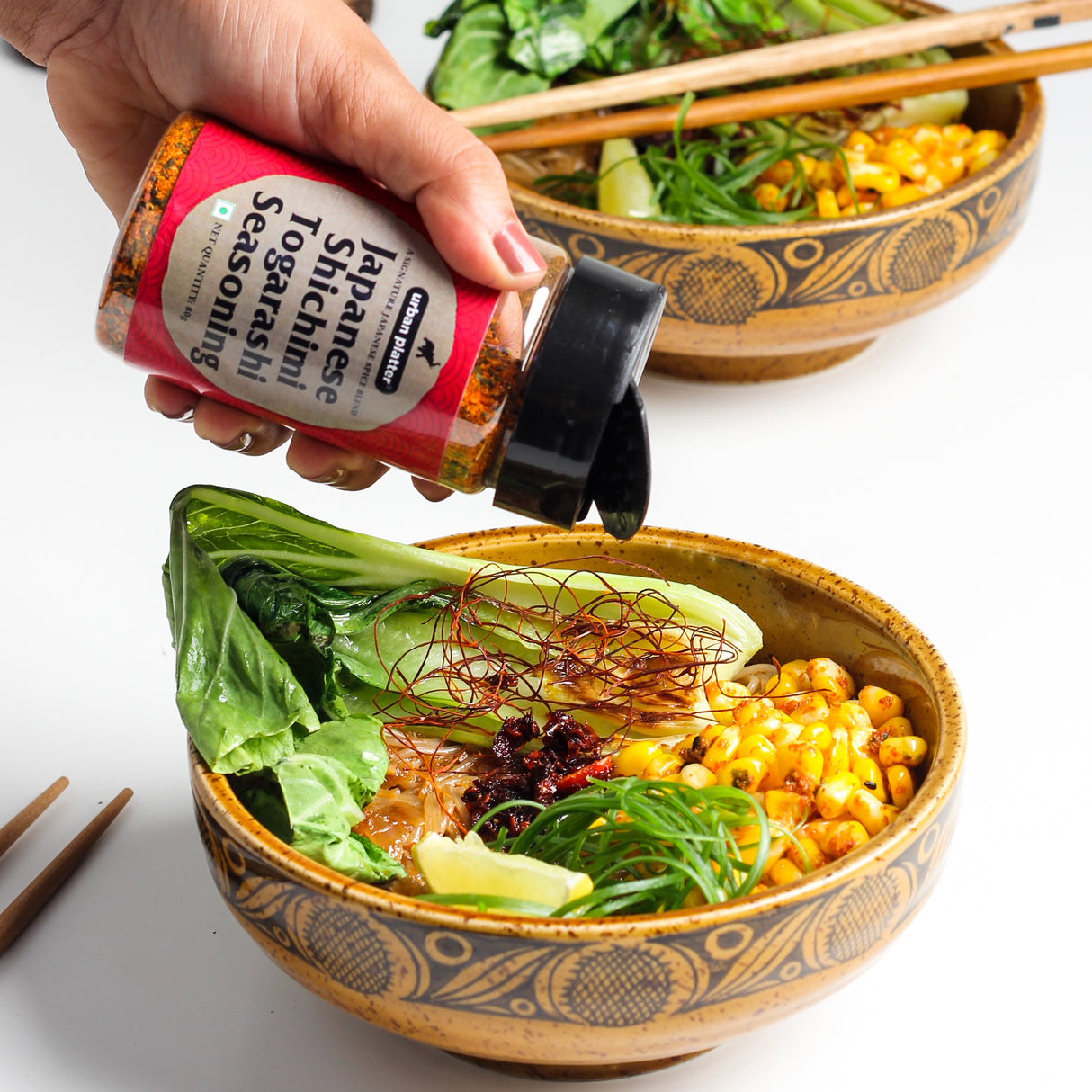 Urban Platter Shichimi Togarashi Seasoning, 80g (Japanese Seven-Spice Blend | Aromatic & Zesty)