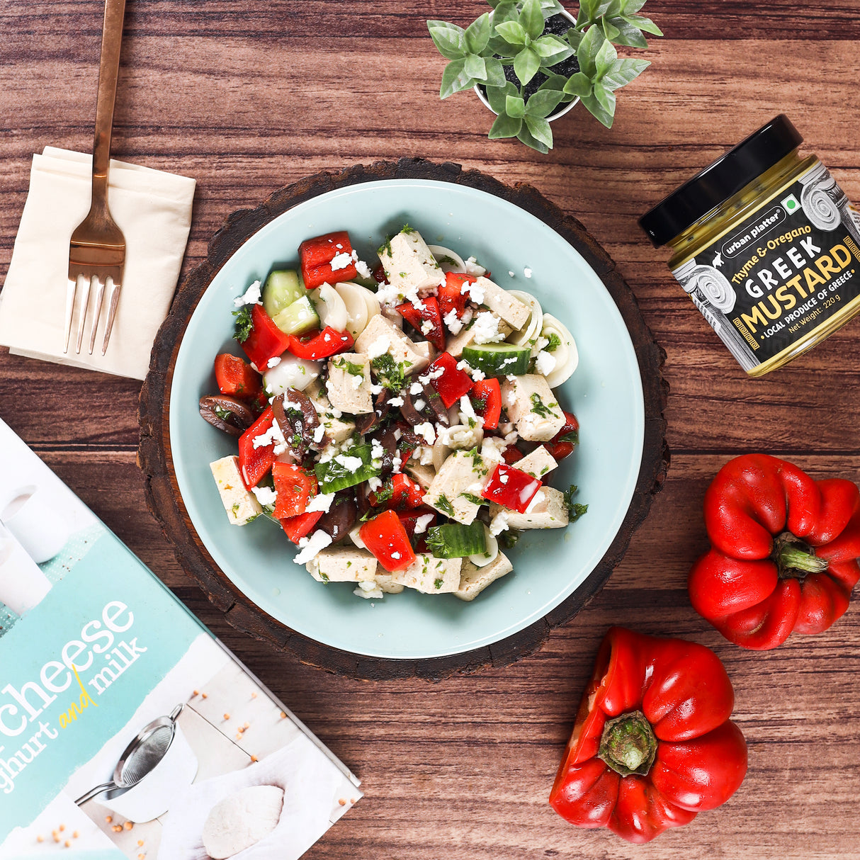 Urban Platter Thyme & Oregano Greek Mustard, 220g - Local Produce of Greece, Mediterranean Cuisine, Perfect for Dressing, Marinades