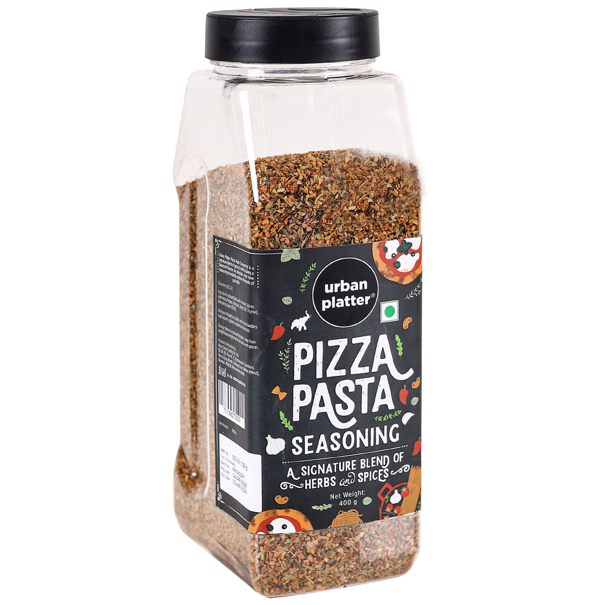Urban Platter Pizza Pasta Seasoning, 400g (Signature Italian-Style Seasoning | Multipurpose Herb & Spice Blend | MSG-Free)