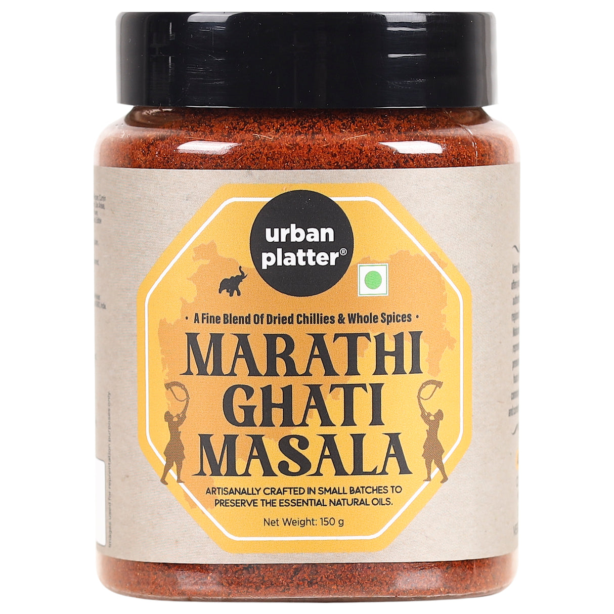 Urban Platter Maharashtrian Ghati Masala, 150g (Signature Gavraan Western Ghats Blend | Fiery & Earthy Flavours | Additive & Preservative-free)