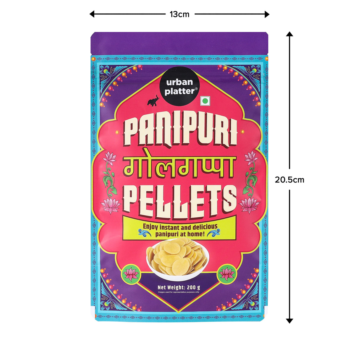 Urban Platter Ready-to-fry Dry Gol Gappa (Pani Puris)