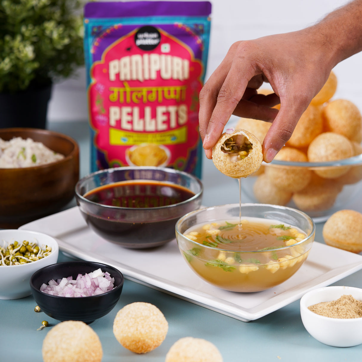 Urban Platter Ready-to-fry Dry Gol Gappa (Pani Puris)