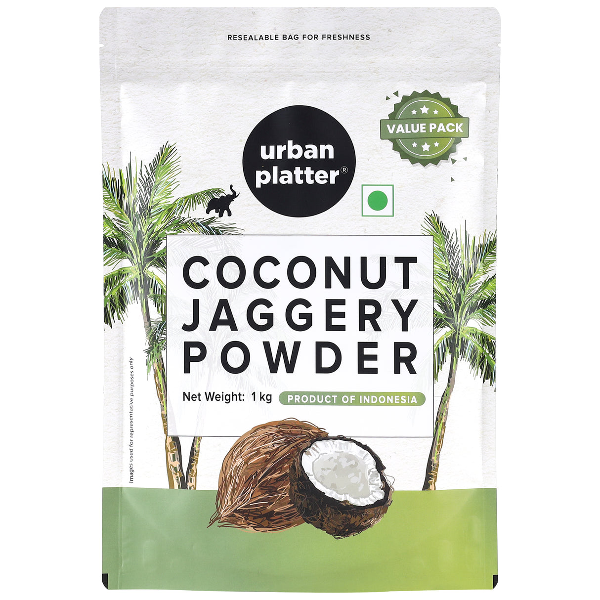 Urban Platter Coconut Sugar, 1kg (Low GI | Natural Sweetener | Refined Sugar Alternative)
