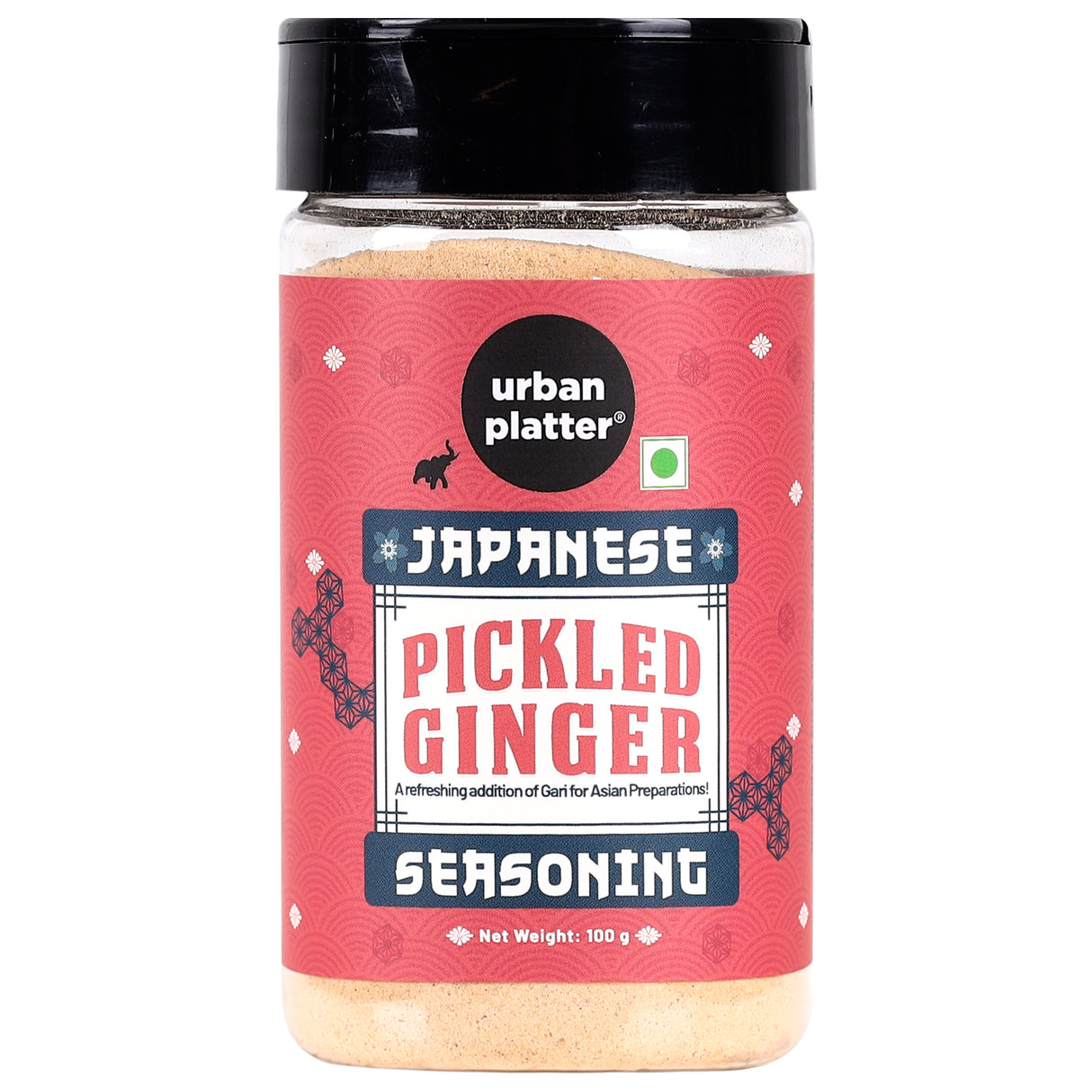 Urban Platter Japanese Pickled Ginger Seasoning, 100g (Sushi, Use to Flavor Mayo, No MSG, Asian Seasoning)