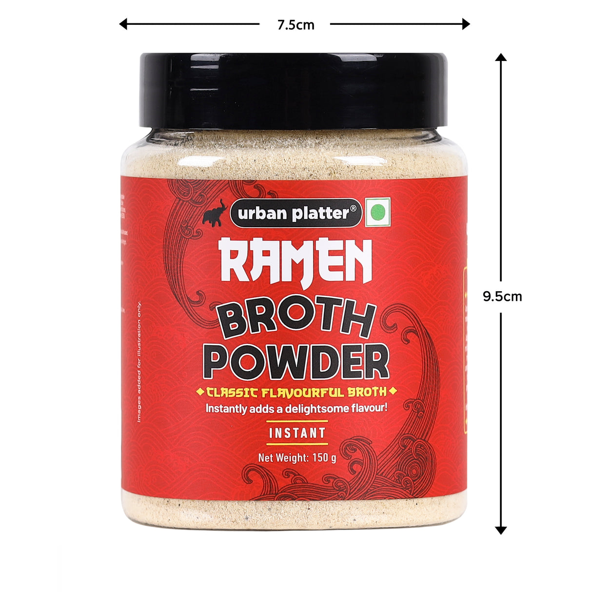 Urban Platter Japanese-Style Ramen Broth Powder, 150g (Plant-Based | Instant Soup Base | MSG-free | Umami-Rich)