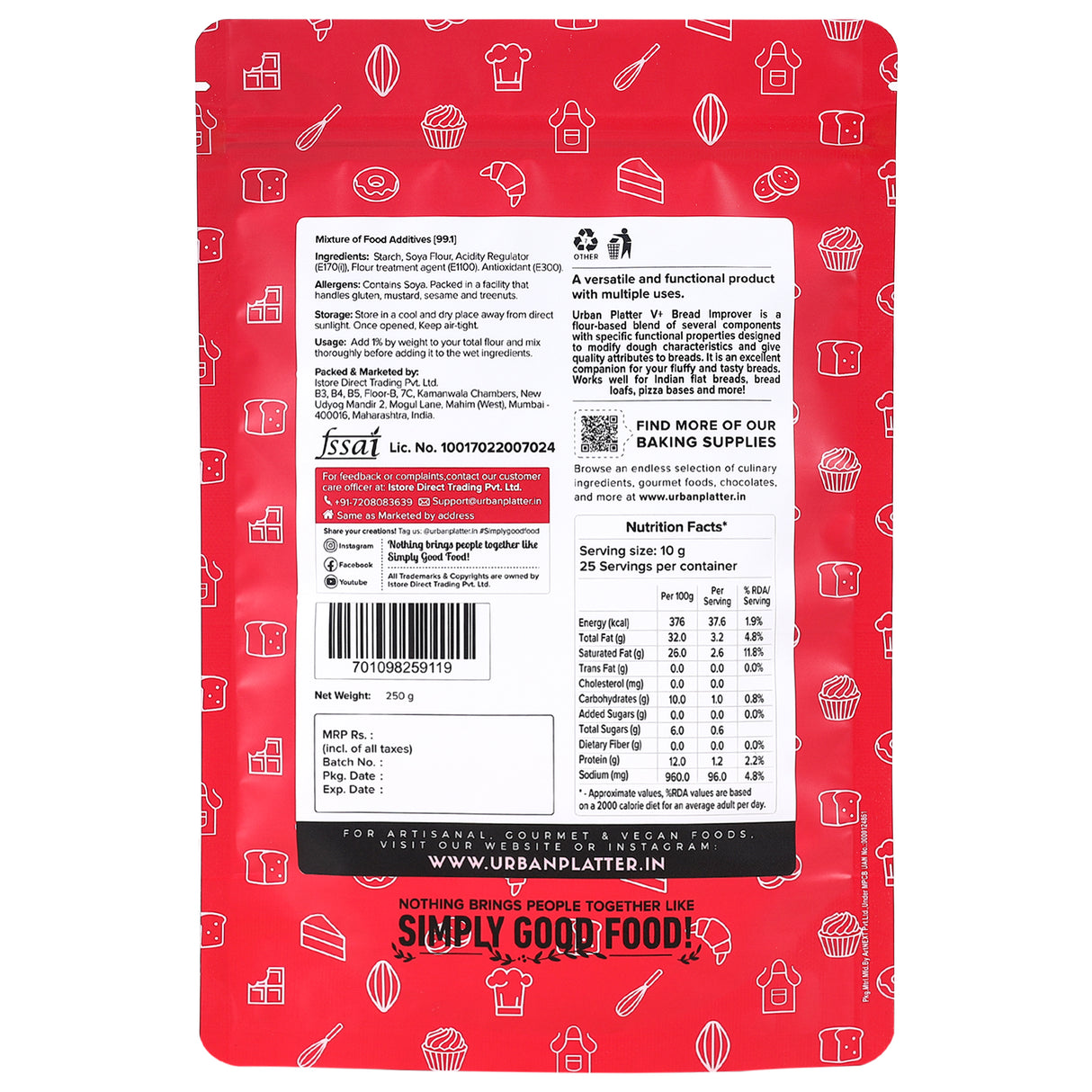 Urban Platter V+ Bread Improver, 250g