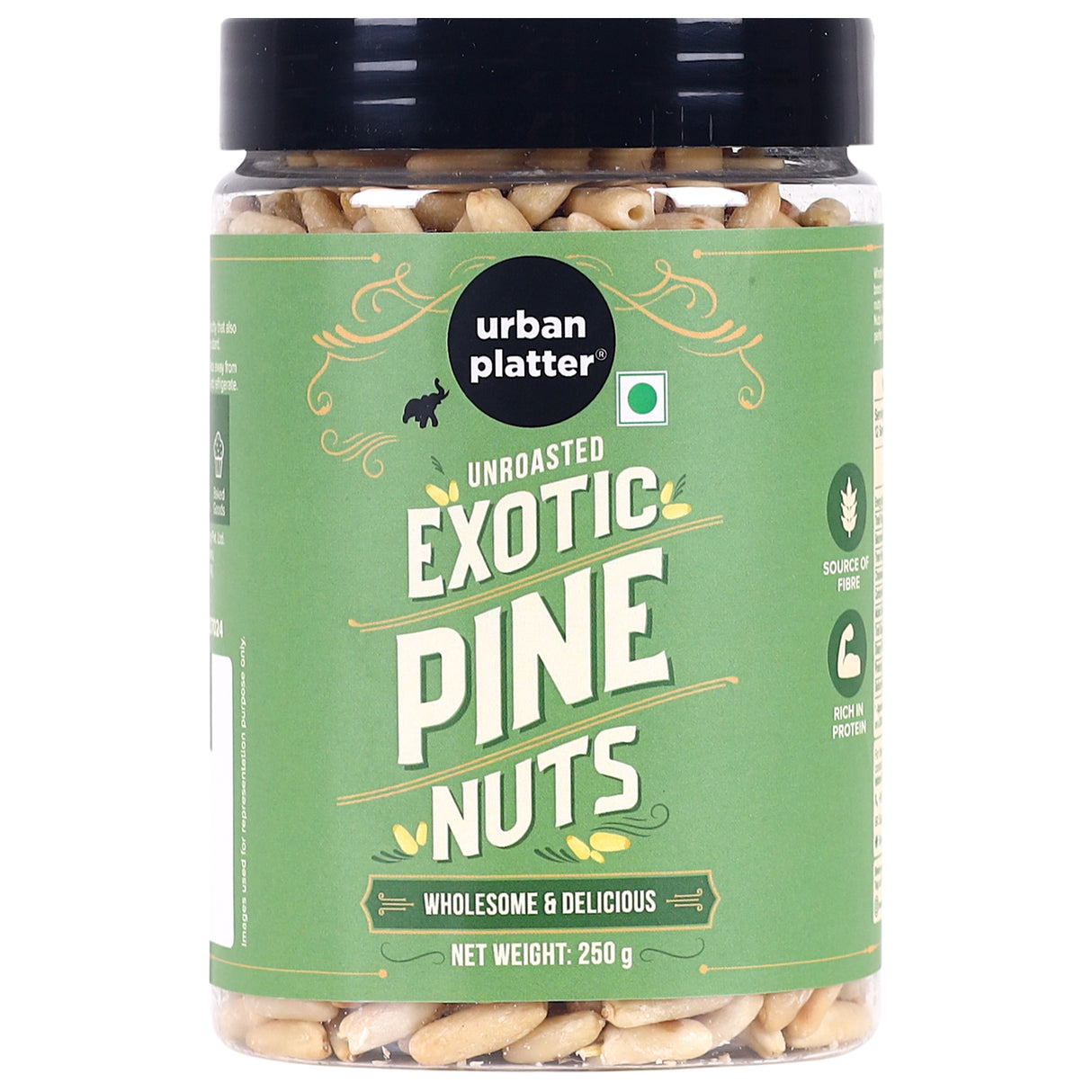 Urban Platter Exotic Pine Nuts, 250g (Rich in Protein & Fiber, Add to Hummus & Salads, Stored in Refrigeration for Long Lasting Freshness)