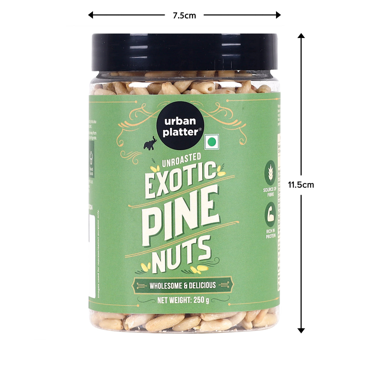Urban Platter Exotic Pine Nuts, 250g (Chilgoza Giri | Rich in Protein | Elevates Pesto, Hummus, Salads)