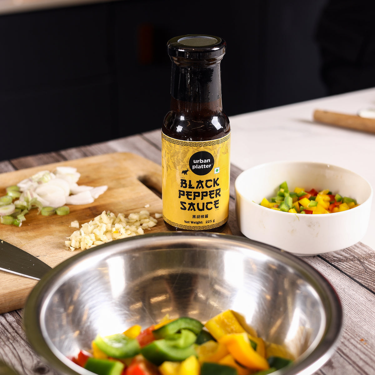 Black Pepper Sauce, 225g (Great for Stir Fry, Asian Savoury Robust Taste)