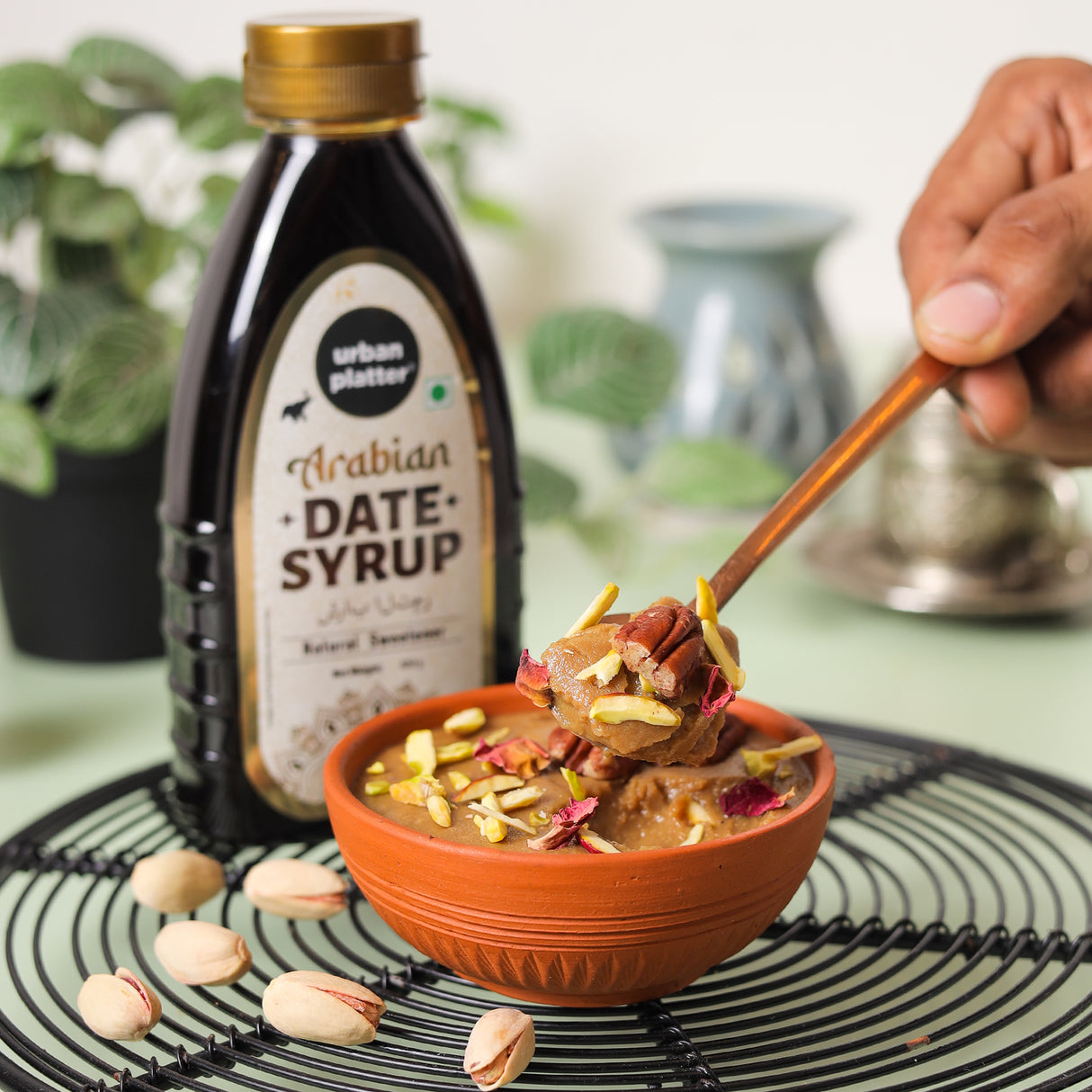 Urban Platter Date Syrup, 400g (Natural Sweetener | 100% Dates | Refined Sugar Alternative)